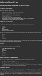Mobile Screenshot of lafayettedentallab.com